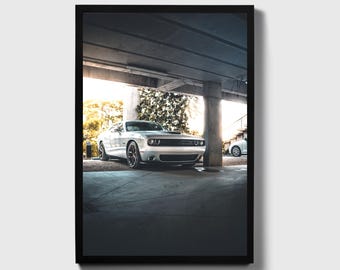 Dodge Challenger R/T Art Print | Classic Muscle Car Poster | Ideal Gift for Car Lovers | Available in Multiple Sizes