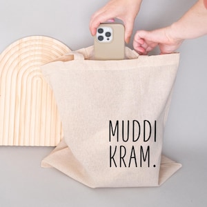 Muddi kram, Muddikram Tasche, Muttertagsgeschenk, Geschenk für Mütter, Mama Geschenk, Windeltasche, Kindertasche