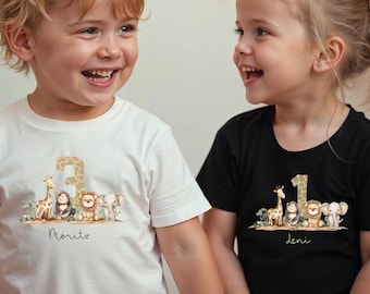 Camiseta de cumpleaños personalizada, camiseta de cumpleaños para niños, 1er cumpleaños niño, 1er cumpleaños niña, 3er cumpleaños niño