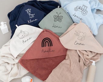 Personlig handduk med huva, babypresenter, babyhandduk, handduk med huva, personlig handduk, babyhandduk, babyhandduk