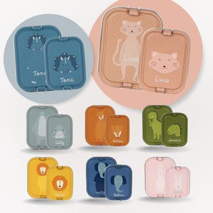 Gepersonaliseerde lunchbox, schoolinschrijving, lunchbox met naam, roestvrijstalen lunchbox voor kinderen, gepersonaliseerde lunchbox, cadeaus voor schoolinschrijving