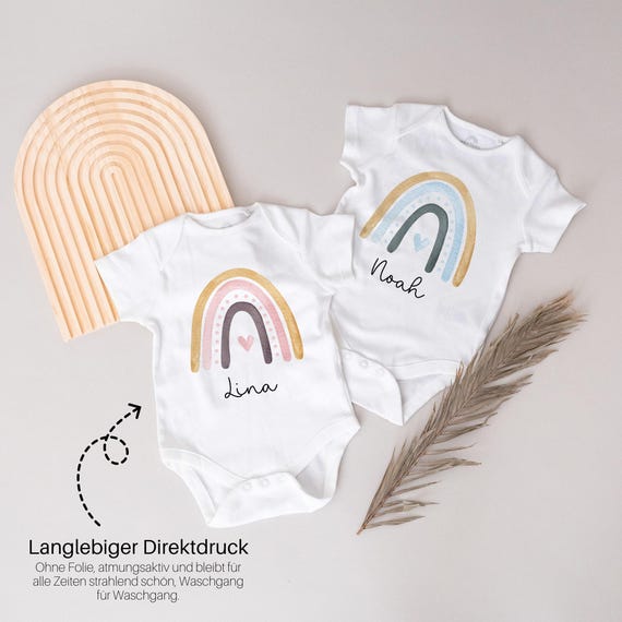 Neonato Personalizzato Tutina Neonato Arcobaleno Body Neonato
