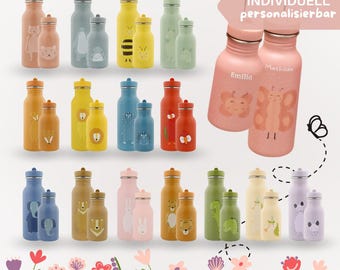 Trixie drinking bottle, children&#39;s drinking bottle, personalized drinking bottle, drinking bottle with name, stainless steel drinking bottle, back to school