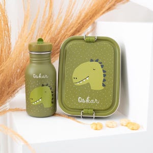 Regalo per l'inizio della scuola materna, pacchetto iniziale per la scuola materna, lunchbox personalizzato con bottiglia, acciaio inossidabile, lunchbox Trixie, borraccia per bambini