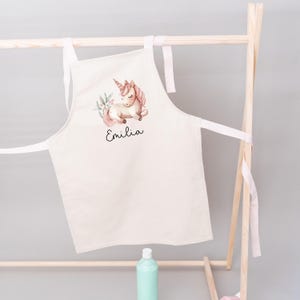 Children&#39;s apron for girls, cooking apron for children, gift for girls, craft apron, apron for toddlers, children&#39;s apron with name, back to school for girls