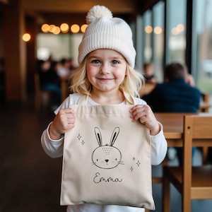 Kinderbeutel, Kindertasche Tiere, Kindergartentüte, Kindergarten, Wechselkleidung, Stoffbeutel Kita, Kindertasche Name