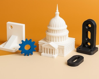 Servicio de impresión 3D: prototipos, piezas personalizadas, modelos, reparaciones, entrega rápida.