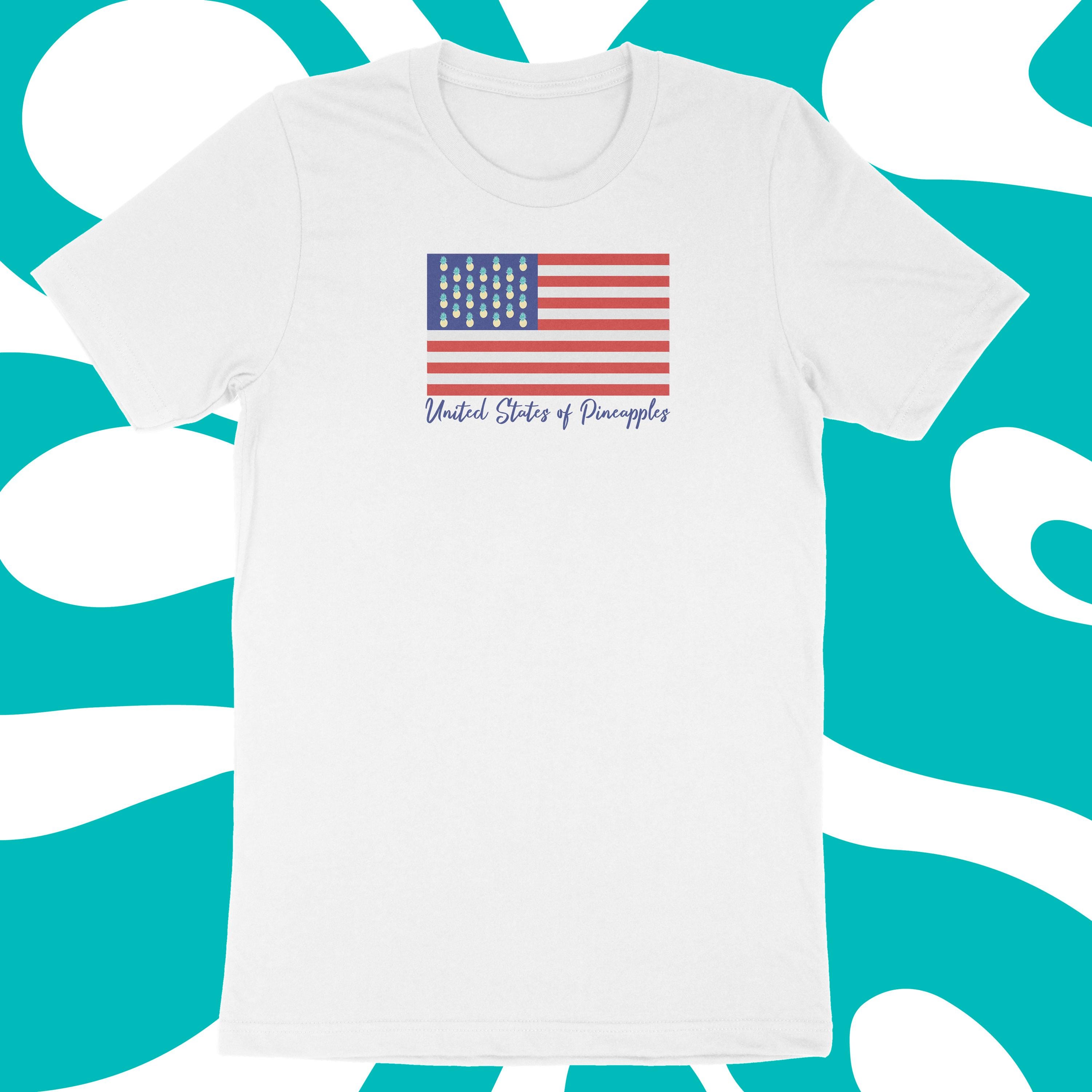 Pineapple United States Flag T Shirt Pineapple United States Flag T Shirt