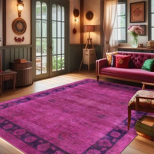 Purple/Pink Area Rug, 8x10 Elegant Living Room Rug, Turkish Hallway Rug, Cozy Home, Kitchen Kilim, Kids Room Rug, Turkish Rug