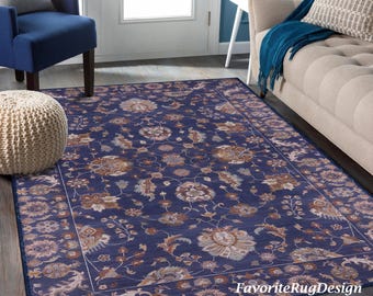 Blue Area Rug, Turkish Ethnic Rug, Entree Runner, Diningroom Rug, Bedroom Runner Rug, Gift Carpet, Saloon Area Rug, Office Rug, Kitchen Rug