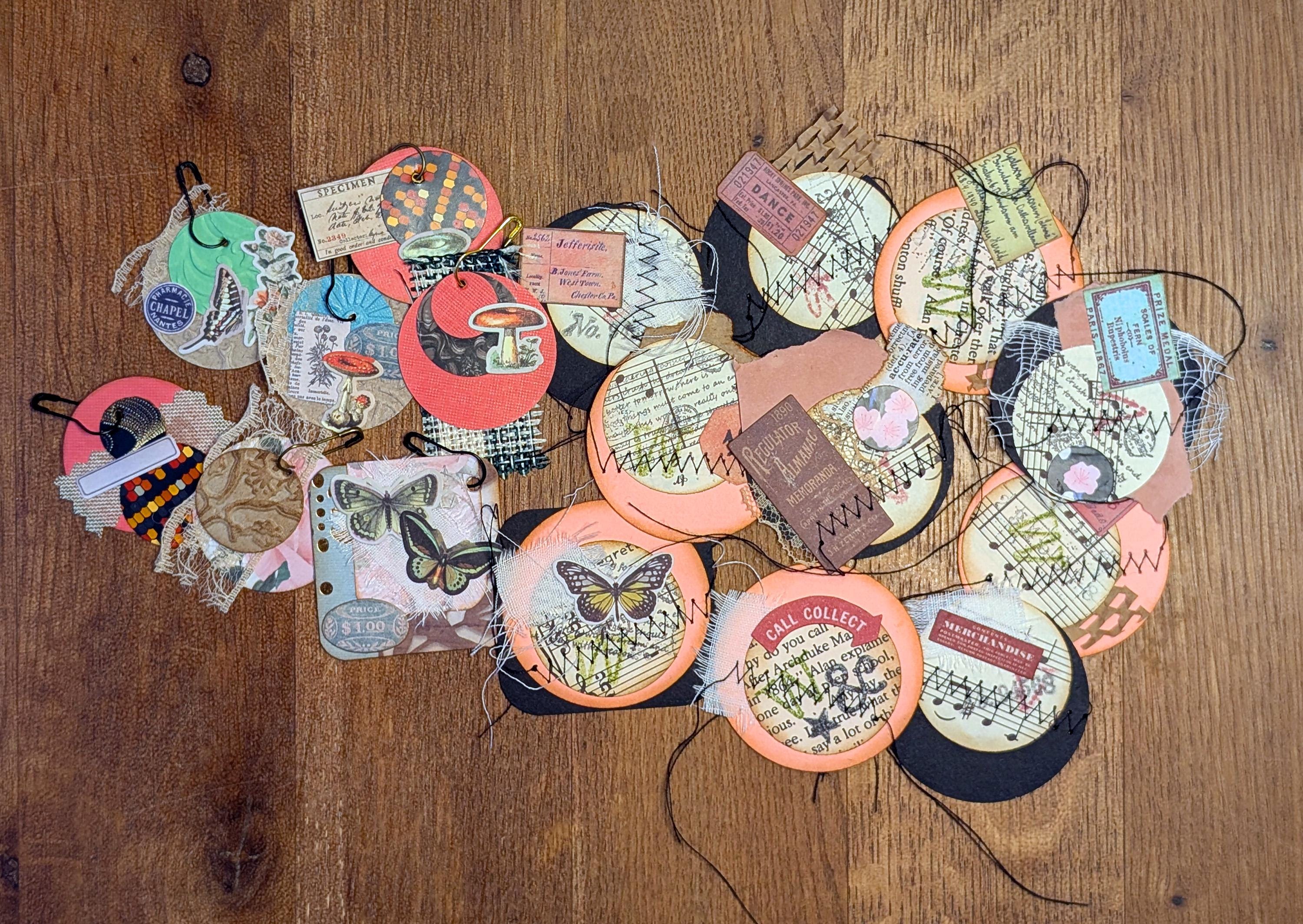 Junk Journal Ephemera Bundle, Mixed Media Kit, Embellished Elements ...