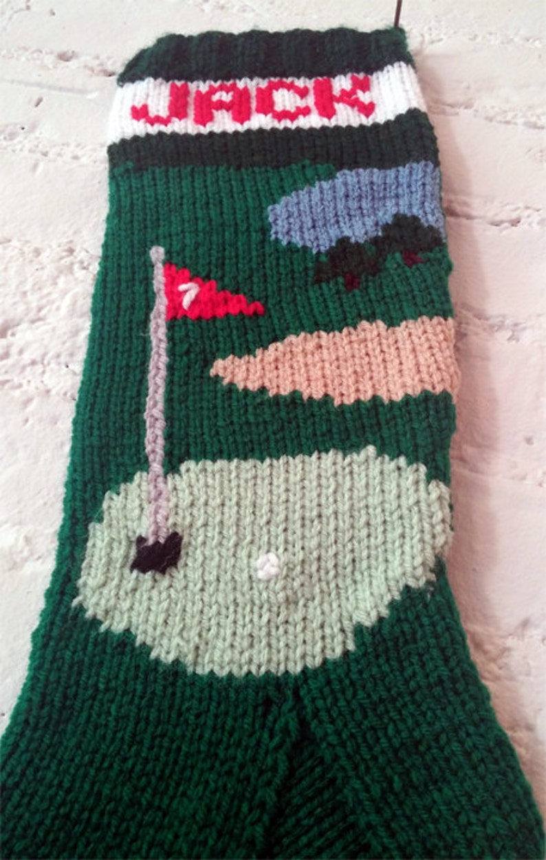 Christmas Stocking Golf Etsy