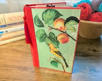 OOAK Handmade Fruit & Nature Themed Junk Journal |  Hand-Dyed Pages | Tons of Ephemera, Embellishments