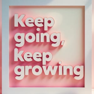 Conjunto de cartas motivacionais | “Continue, continue crescendo” e “Serenidade do inverno”