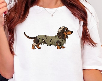 Camiseta de Halloween con diseño de perro salchicha zombi / Regalo para amantes de los perros salchicha