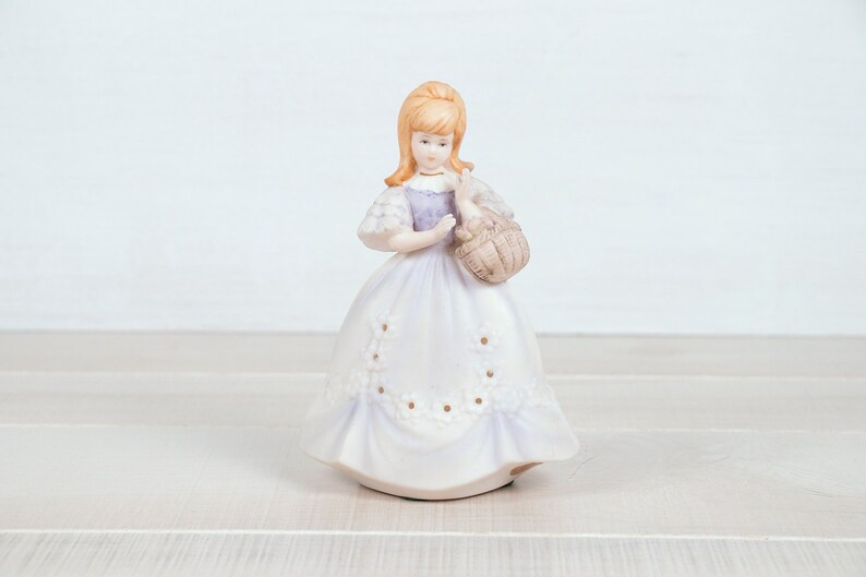 Japan Basket Blonde Hair Lavender Verithin Sachet Ardalt Lady Figurine Dress Lenwile Fine Quality Pomander China Vintage Lady