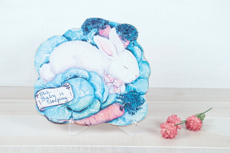 Pink /"Sleeping Baby/" Wall Plaque It/'s a Good Life Wood