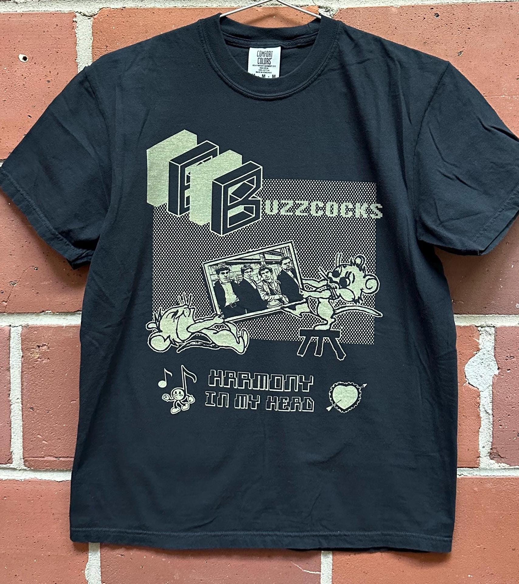 Buzzcocks Orgasm Addict T Shirt Mens Rock N Roll Band Tee T-Shirt White L