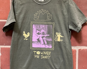 Chemise fan art Townes Van Zandt