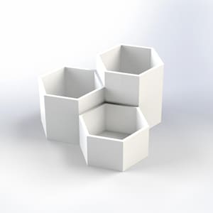File STL per stampante 3D di vasi per piante – Set di vasi moderni stampabili in 3D con design personalizzabili - Arredamento moderno per la casa per piante - Vasi per piante