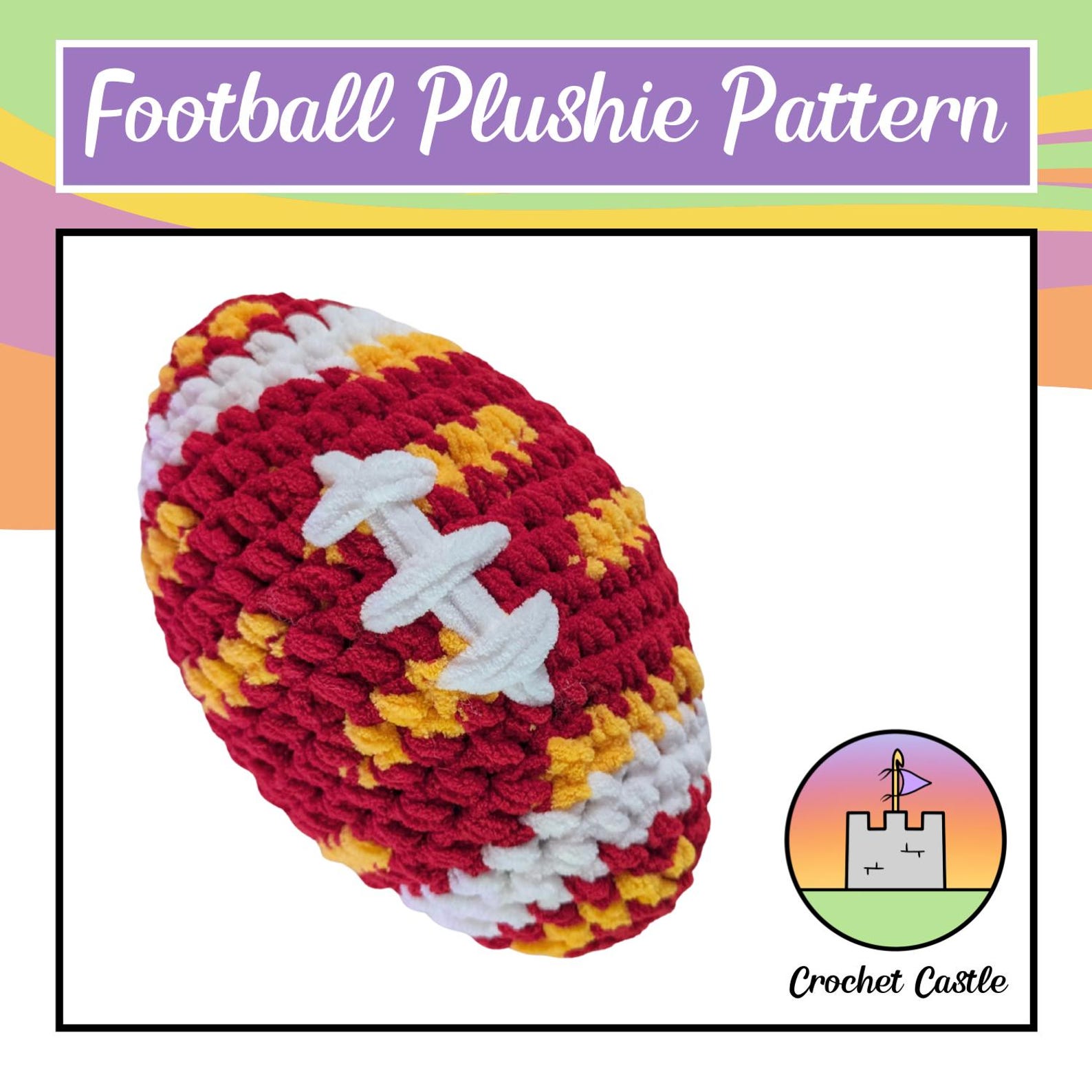 Crochet Football Tree Football Plushie Crochet Pattern - Etsy
