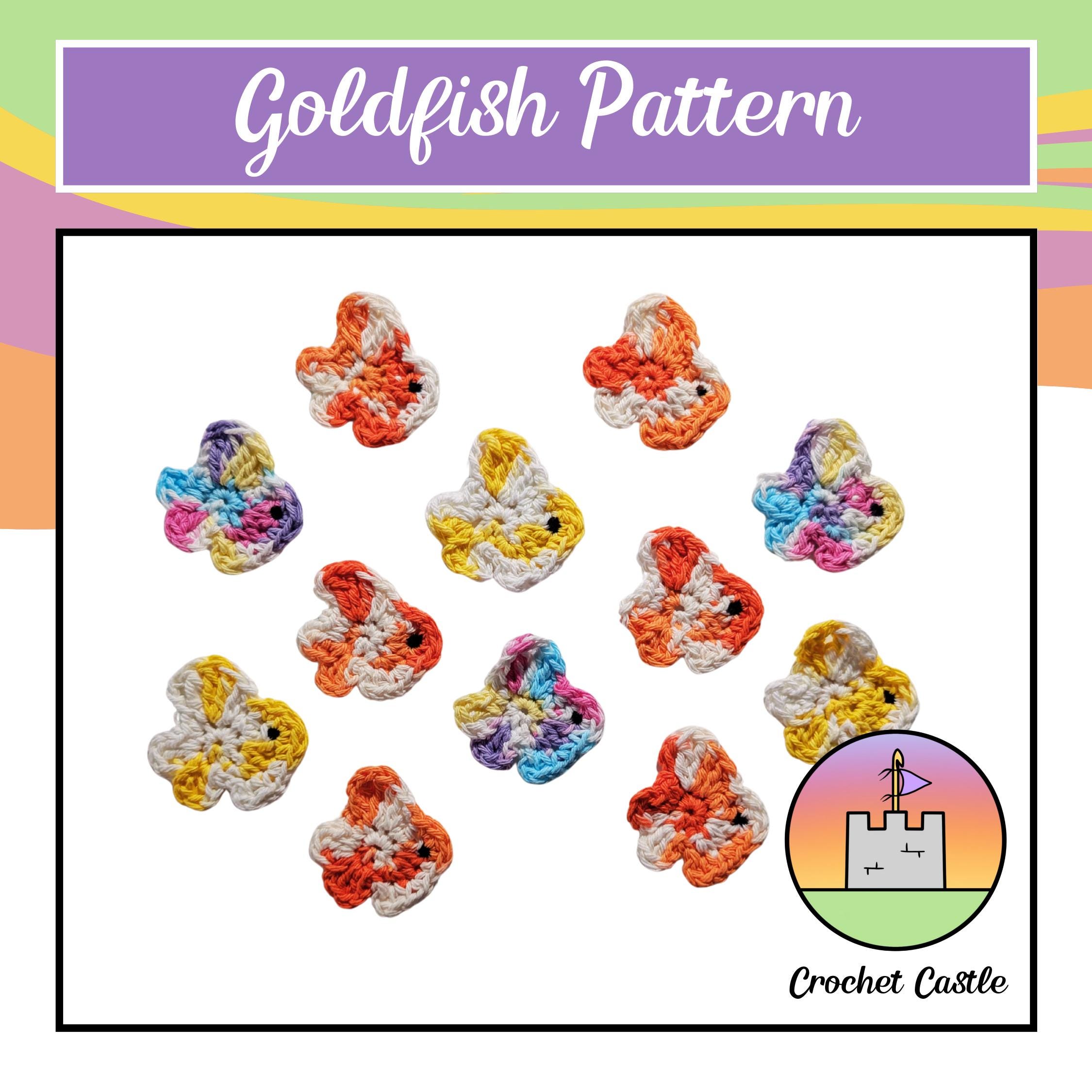 Simple Gold Fish Pattern Goldfish Crochet Pattern - Etsy