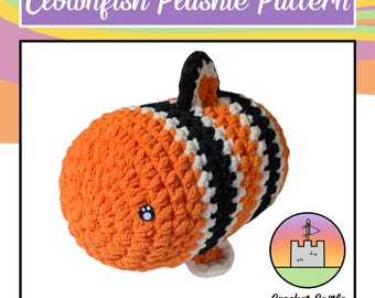 Clownfish Plushie Crochet Pattern