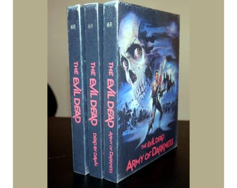 Evil Dead Trilogy retro fullslip-hoesjes voor Steelbook, geen films (alleen hoesjes)
