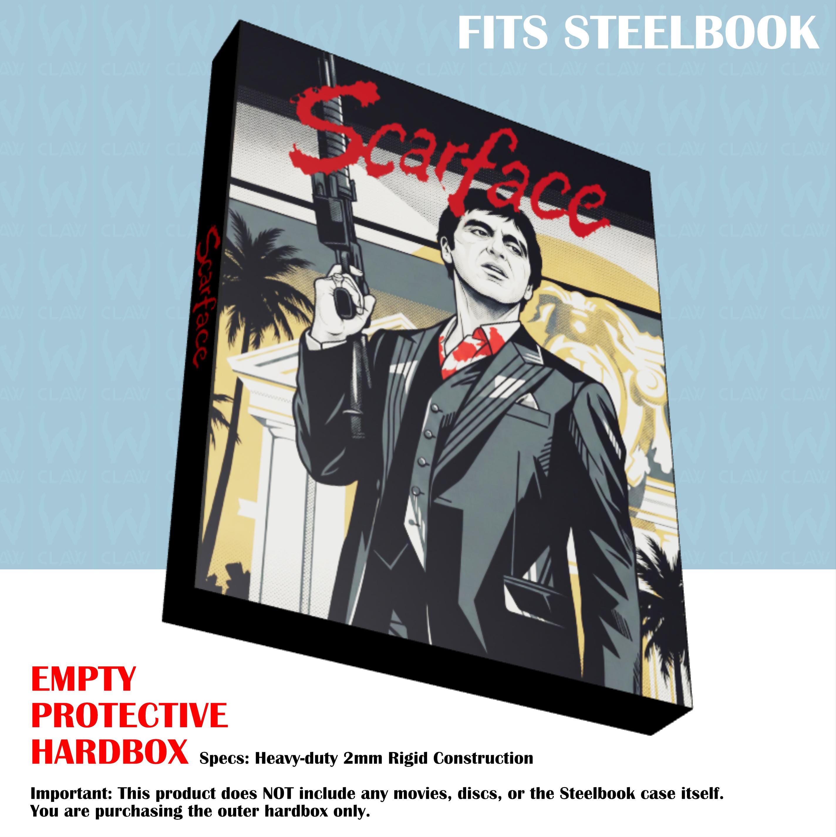 scarface cigarette case Silver SCARFACE Metallic Silver Cigarette Case TM