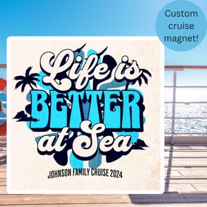 Personalized Cruise Door Magnet, Custom Family Cabin Door Magnet, Family Cruise 2025 2026, Cruise Vacation Must Haves, Family Cruise Magnet