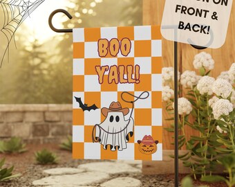 Outdoor Halloween Yard Garden Flag Boo Y'all | Garden Flag Fall | Garden Decor