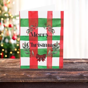 Christmas Greeting Cards, Merry Christmas Thank You Cards, Holiday Season Stationery Set, Festive Xmas Note Cards, Winter Greetings Pack