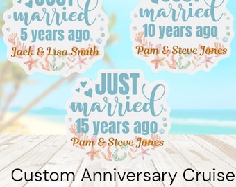 Ímãs de porta para cruzeiros de aniversário, ímãs de porta para cruzeiros de recém-casados, ímãs para cabines de navios de cruzeiro, cruzeiros de aniversário, cruzeiros para casais