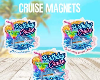 Customizable Birthday Cruise Door Magnet, Personalized Cruise Door Magnet, Birthday Cruise, Cruise Cabin Door Decor