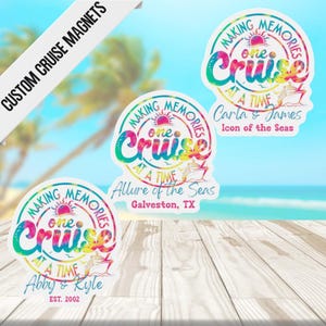 Imán personalizado para puerta de crucero, imán personalizado para puerta de crucero familiar, crucero de aniversario, crucero de chicas, crucero de mejores amigas