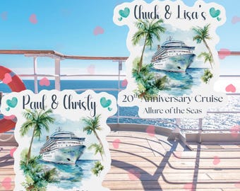 Ímãs personalizados para porta de cruzeiro de aniversário, decorações para porta de cruzeiro de aniversário, decoração para porta de cruzeiro de aniversário, ímã personalizado para porta de cruzeiro