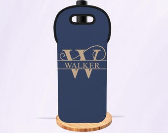 Gepersonaliseerde geïsoleerde wijndraagtas, geïsoleerde wijndrager, pas wo-cadeau, gastvrouw cadeau, vrijgezellenfeest, housewarmingcadeau, wijntas