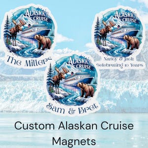 Personalized Alaskan Cruise Door Magnet, Cruise Door Magnet, Alaskan Cruise 2025, Alaskan River Cruise