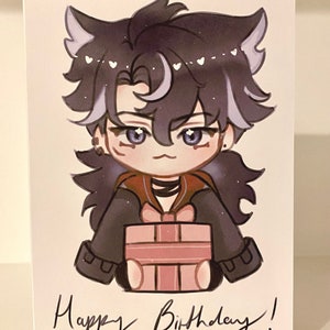 WRIOTHESLEY BIRTHDAY CARD | Genshin Impact  | anime | birthday gift