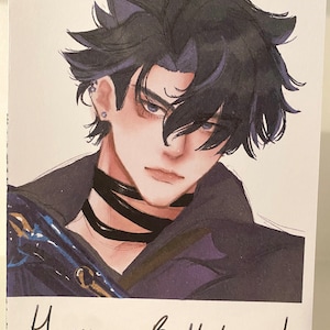 BIGLIETTO DI COMPLEANNO WRIOTHESLEY / Genshin Impact / anime / regalo di compleanno