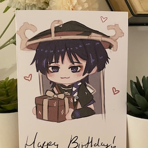 SCARAMOUCHE BIRTHDAY CARD | Genshin Impact | anime | birthday gift