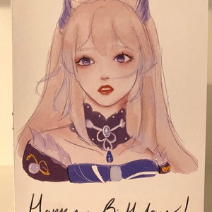 KOKOMI BIRTHDAY CARD | Genshin Impact  | anime | birthday gift