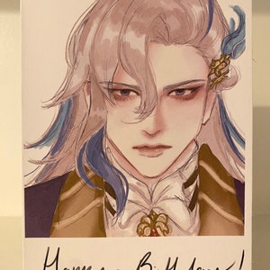 NEUVILLETTE BIRTHDAY CARD | Genshin Impact  | anime | birthday gift
