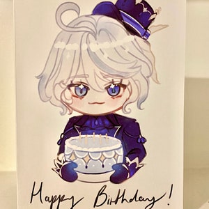 FURINA BIRTHDAY CARD | Genshin Impact | anime | birthday gift