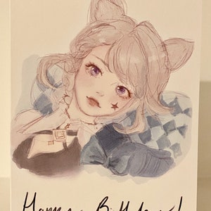 LYNETTE BIRTHDAY CARD | Genshin Impact  | anime | birthday gift