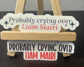Fourth Wing Fans -  "Probably Crying Over Liam Mairi" Matte & Holographic Stickers