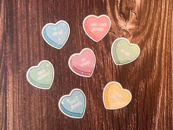 Book Trope Candy Hearts - One Bed, Forced Proximity, Grumpy Sunshine, Sports Romance, Fake Romance, Age Gap