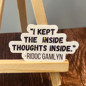 Ridoc Quote - I Kept The Inside Thoughts Inside - Onyx Storm, Iron Flame, Fourth Wing