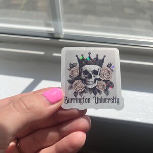 Holographic Sticker - &quot;Barrington University&quot; - Lord’s dark romance series