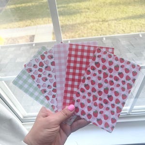 Strawberry Themed Kindle Inserts for Basic Kindle and Kindle Paperwhite